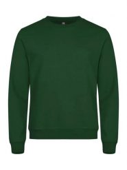 Clique Basic Roundneck uniseks bluza z okrągłym dekoltem, materiał. Zielone bluzy damskie CLIQUE, xs, bez wzorów, z bawełny, bez kaptura. Za 157.03 zł.