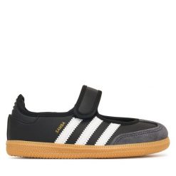 Baleriny adidas. Czarne baleriny dziewczęce Adidas, bez wzorów, bez obcasa, bez zapięcia. Za 239.99 zł.