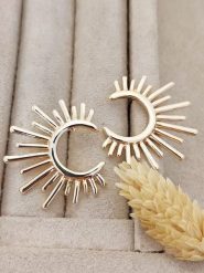 Nakkash Pozłacane kolczyki-wkrętki rozmiar: onesize. Żółte kolczyki damskie Nakkash, pozłacane. Za 56.53 zł.