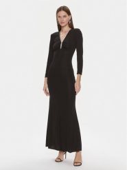 Rinascimento Sukienka wieczorowa CFC0019321002 Czarny Regular Fit. Czarne sukienki damskie Rinascimento, bez wzorów, z syntetyku, wizytowe, bez ramiączek. Za 349.99 zł.