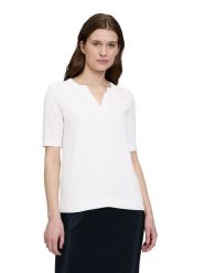 BETTY & CO Koszulka w kolorze białym rozmiar: M. Białe bluzki damskie Betty & Co, m, bez wzorów, bez kołnierzyka, bez ramiączek. Za 59.95 zł.
