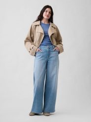 GAP Dżinsy - Comfort fit - w kolorze błękitnym rozmiar: W33. Niebieskie jeansy damskie GAP, z podwyższonym stanem. Za 155.15 zł.