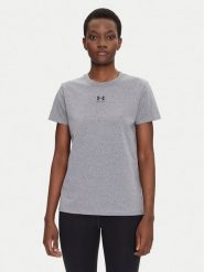 Under Armour Koszulka techniczna Rival Core 1383648 Szary Regular Fit. Szare koszulki damskie Under Armour, s, bez wzorów, z bawełny, bez kołnierzyka, bez ramiączek. Za 79.99 zł.