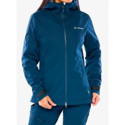Kurtka softshell damska Vaude All Year Elope Softshell Jacket II. Niebieskie kurtki damskie Vaude, bez wzorów, z softshellu, bez kaptura. Za 680.89 zł.
