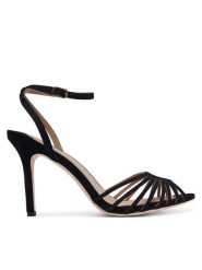 LAUREN RALPH LAUREN Sandały 802P15738001 Czarny. Czarne sandały damskie Lauren Ralph Lauren, bez wzorów, ze skóry, bez obcasa, na szpilce, bez zapięcia. Za 769.99 zł.