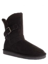 ISLAND BOOT Kozaki zimowe "Eveline" w kolorze czarnym rozmiar: 36. Czarne kozaki damskie Island Boot, na zimę, z materiału, bez obcasa, na platformie, bez zapięcia. Za 101.23 zł.