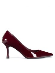 Gino Rossi Szpilki ALIA-V1707-11 Bordowy. Czerwone szpilki damskie Gino Rossi, bez wzorów, z lakierowanej skóry, bez obcasa, na szpilce, bez zapięcia. Za 299.99 zł.