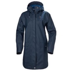 Damska kurtka wodoodporna Helly Hansen moss. Niebieskie kurtki damskie Helly Hansen, bez wzorów, bez kaptura. Za 489.99 zł.