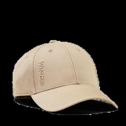Czapka z daszkiem WINGS UNLEASH BEIGE. Brązowe czapki z daszkiem damskie Wings, bez wzorów, z bawełny. Za 49.90 zł.