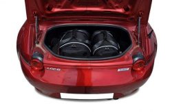 Torby Do Bagażnika Mazda Mx-5 2015+ 2Szt Kjust. Czarne torby podróżne KJUST, bez wzorów, z kauczuku. Za 487.00 zł.