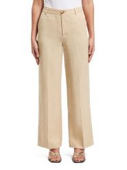 Scotch & Soda Spodnie w kolorze beżowym rozmiar: W32/L32. Brązowe spodnie materiałowe damskie Scotch & Soda, bez wzorów, z materiału. Za 162.49 zł.