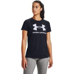 Koszulka damska Under Armour Live Sportstyle Graphic SSC. Czarne koszulki damskie Under Armour, xs, bez wzorów, bez kołnierzyka, bez ramiączek. Za 78.99 zł.