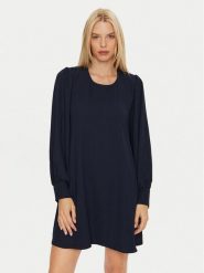 Rinascimento Sukienka koktajlowa CFC0120503003 Granatowy Regular Fit. Niebieskie sukienki damskie Rinascimento, bez wzorów, z syntetyku, wizytowe, bez ramiączek. Za 169.99 zł.