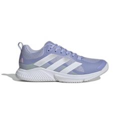 Damskie buty halowe adidas Court Team 2.0. Fioletowe obuwie sportowe damskie Adidas, bez zapięcia, do biegania. Za 403.50 zł.