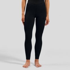 Spodnie termoaktywne damskie Odlo Active Warm Eco. Szare spodnie sportowe damskie ODLO, s, bez wzorów, z materiału, z podwyższonym stanem, narciarskie. Za 249.99 zł.