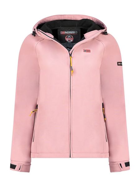 Geographical Norway Kurtka softshellowa "Tamilalor" w kolorze jasnoróżowym rozmiar: L. Różowe kurtki sportowe damskie Geographical Norway, l, bez wzorów, bez kaptura. Za 174.43 zł.