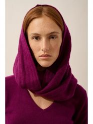 Just Cashmere Kaszmirowy szal-koło "Hutton" w kolorze bordowym - 65 x 50 cm rozmiar: onesize. Czerwone szaliki damskie Just Cashmere, bez wzorów, z kaszmiru. Za 304.99 zł.