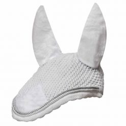 Czapka przeciw owadom dla konia Schockemöehle Neo Star Fly Veil. Białe czapki damskie SCHOCKEMÖHLE, bez wzorów. Za 180.50 zł.