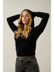 AUTHENTIC CASHMERE Kaszmirowy sweter "Solara" w kolorze czarnym rozmiar: M. Czarne swetry klasyczne damskie AUTHENTIC CASHMERE, m, z kaszmiru, bez kołnierzyka. Za 478.99 zł.