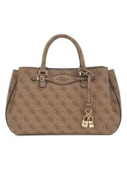 Guess Torebka w kolorze beżowym - 29 x 20 x 10 cm rozmiar: onesize. Brązowe torebki klasyczne damskie Guess, z materiału, przez ramię, bez dodatków. Za 500.38 zł.