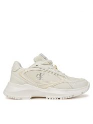 Calvin Klein Jeans Sneakersy V3A9-82030-1695530 M Biały. Białe trampki dziewczęce Calvin Klein Jeans, bez wzorów, z jeansu, bez zapięcia. Za 229.99 zł.