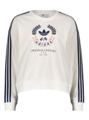 Adidas Bluza w kolorze białym rozmiar: 32. Białe bluzy damskie Adidas, bez wzorów, bez kaptura. Za 100.99 zł.