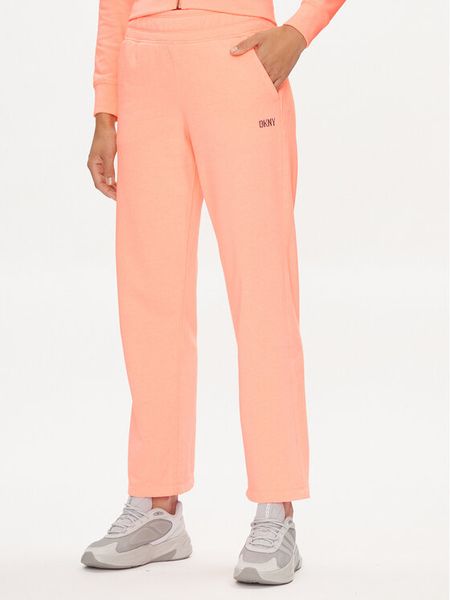 DKNY Sport Spodnie dresowe DP3P3406 Pomarańczowy Wide Leg. Brązowe spodnie dresowe damskie DKNY Sport, s, bez wzorów, z bawełny. Za 349.99 zł.