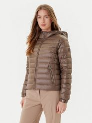 Tommy Hilfiger Kurtka puchowa WW0WW46788 Brązowy Regular Fit. Brązowe kurtki damskie Tommy Hilfiger, xs, bez wzorów, z puchu, bez kaptura. Za 899.99 zł.