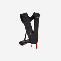 Kamizelka ratunkowa żeglarska Tribord LJ 150 N AIR automatyczna. Czarne kamizelki damskie TRIBORD, uniwersalny, bez wzorów, z materiału, bez kaptura. Za 299.99 zł.
