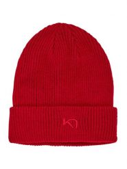 KARI TRAA Czapka-beanie "Astrid" w kolorze czerwonym rozmiar: onesize. Czerwone czapki damskie Kari Traa, bez wzorów, z materiału. Za 97.28 zł.