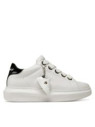 KARL LAGERFELD Sneakersy Kapri KL62519 Biały. Białe obuwie sportowe damskie KARL LAGERFELD, ze skóry, bez zapięcia. Za 599.99 zł.