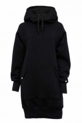Bluza sportowa z kapturem damska DEEP TRIP Luzak. Czarne bluzy damskie DEEP TRIP, l, bez wzorów, z bawełny, z kapturem. Za 369.00 zł.
