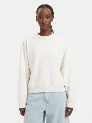 HUGO Bluza Dismoolie B 50566506 Kremowy Relaxed Fit. Białe bluzy damskie Hugo, l, bez wzorów, z bawełny, bez kaptura. Za 384.99 zł.