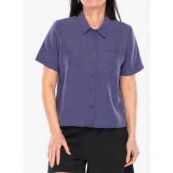 Koszula turystyczna damska Royal Robbins Desert Pucker S/S. Niebieskie koszule damskie ROYAL ROBBINS, s, bez wzorów, casualowe, bez kołnierzyka, bez ramiączek. Za 234.99 zł.