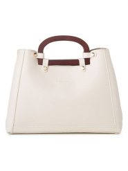 Lucky Bees Torebka w kolorze kremowym - 35 x 25 x 13 cm rozmiar: onesize. Brązowe torebki klasyczne damskie Lucky Bees, z materiału, na ramię, bez dodatków. Za 127.35 zł.