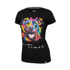 Koszulka damska Pitbull Puppy. Czarne bluzki damskie PITBULL, xl, bez wzorów, bez kołnierzyka, bez ramiączek. Za 79.00 zł.