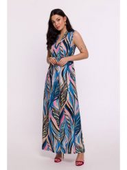 Be Wear Sukienka w kolorze niebieskim rozmiar: L. Niebieskie sukienki damskie Be Wear, bez wzorów, bez ramiączek. Za 127.35 zł.