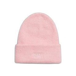 Kapelusz damski Superdry. Czerwone kapelusze damskie Superdry, bez wzorów, z dzianiny, klasyczne. Za 127.55 zł.