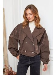 Joséfine Kurtka przejściowa "Johaz" w kolorze brązowym rozmiar: L. Brązowe kurtki damskie Joséfine, l, bez wzorów, bez kaptura. Za 252.34 zł.