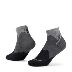 Skarpety turystyczne Buff Merino LIghtweight Quarter Sock LWQ3. Szare skarpetki damskie Buff, bez wzorów, z elastanu. Za 98.99 zł.
