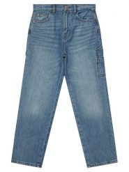 Guess Jeansy L6YA03 D1227 Niebieski Wide Leg. Niebieskie jeansy chłopięce Guess, z jeansu. Za 234.99 zł.
