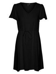 Vero Moda Sukienka w kolorze czarnym rozmiar: S. Czarne sukienki damskie Vero Moda, bez wzorów, z wiskozy, bez ramiączek. Za 69.91 zł.