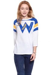 WRANGLER T SHIRT DAMSKI B&Y LS LOOSE TEE WHITE W723LEA12 112130926. Białe t-shirty damskie Wrangler, l, bez wzorów, bez kołnierzyka. W wyprzedaży za 39.99 zł.