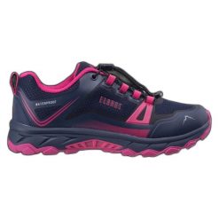 Buty Elbrus Ergides Wp 92800657411 niebieskie. Niebieskie obuwie trekkingowe damskie z gumy, bez zapięcia. Za 366.98 zł.