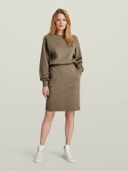 G-Star Sukienka w kolorze khaki rozmiar: XS. Brązowe sukienki damskie G-Star, bez wzorów, z bawełny, retro, bez ramiączek. Za 180.06 zł.