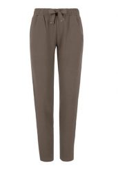 Spodnie dresowe N-MILLA. Brązowe spodnie dresowe damskie Volcano, l, bez wzorów, z bawełny. Za 119.99 zł.