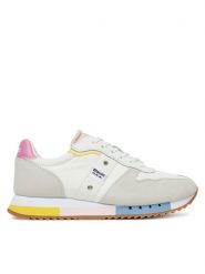 Blauer Sneakersy S5MELROSE02 Biały. Białe obuwie sportowe damskie Blauer, z materiału, bez zapięcia. Za 319.99 zł.