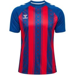 Koszulka Hummel Match. Czerwone bluzki damskie Hummel, bez wzorów, sportowe, bez kołnierzyka, bez ramiączek. Za 214.50 zł.