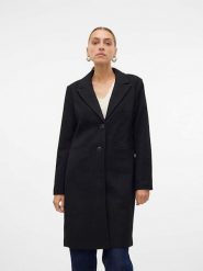 Vero Moda Płaszcz "Blaza" w kolorze czarnym rozmiar: S. Czarne płaszcze damskie Vero Moda, s, bez wzorów, bez kaptura. Za 246.45 zł.