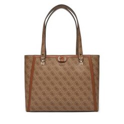 Torebka Guess. Brązowe torebki klasyczne damskie Guess, bez dodatków. Za 349.99 zł.